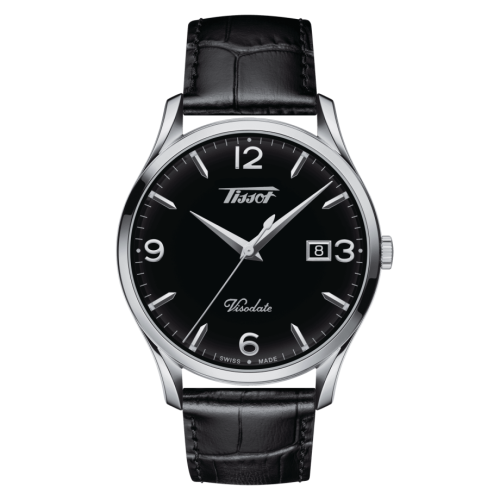 Tissot Visodate Quartz 40 Stainless Steel / Black / Strap